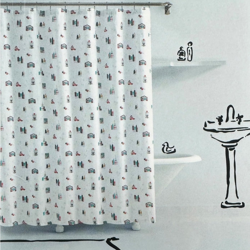 Kate Spade New York Holiday In The City Shower Curtain